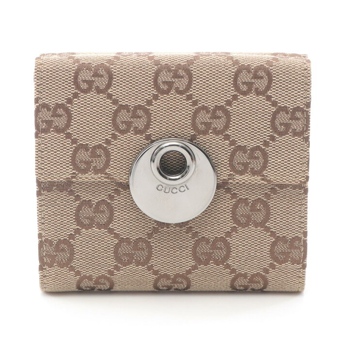 楽天市場】グッチ GUCCI エクリプス GGキャンバス 三つ折り財布 財布  