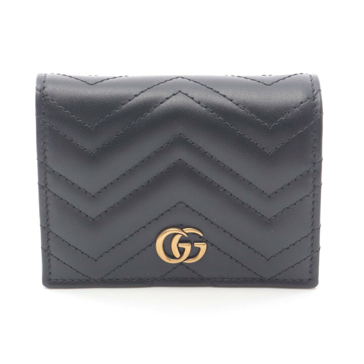 楽天市場】グッチ GUCCI GGマーモント 二つ折り財布 財布 レザー  
