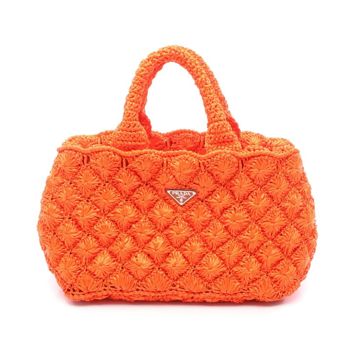 楽天市場】プラダ PRADA RAFIA ROMBI カナパ トートバッグ バッグ 