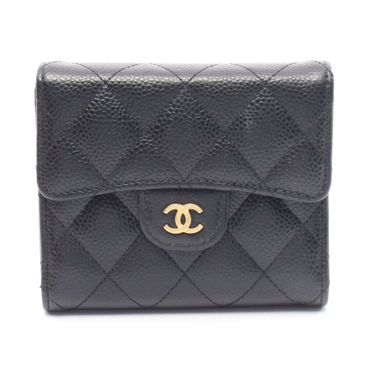 楽天市場】シャネル CHANEL クラシックスモールウォレット 三つ折り  