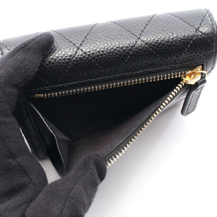 楽天市場】シャネル CHANEL クラシックスモールウォレット 三つ折り  