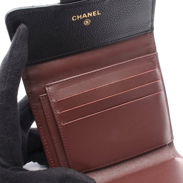 楽天市場】シャネル CHANEL クラシックスモールウォレット 三つ折り  