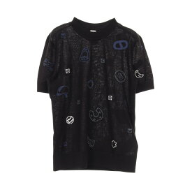 ≪全品5％OFFクーポン＆まとめ買い10%OFF≫エルメス HERMES Candy Libris ニット 衣料品 トップス ウール レディース ブラック系 【中古】