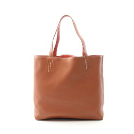 ≪全品5％OFFクーポン＆まとめ買い10%OFF≫エルメス HERMES ドゥブルセンス45 トートバッグ バッグ レザー トリヨンクレマンス トリヨンクレマンス レディース ブラウン系 / ボルドー系 【中古】