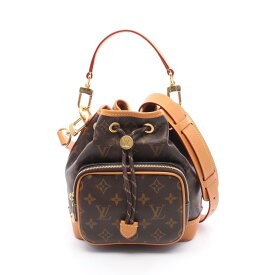 ≪全品5％OFFクーポン＆まとめ買い10%OFF≫ルイ・ヴィトン LOUIS VUITTON ノエカーゴ ハンドバッグ バッグ PVCコーティングキャンバス レザー モノグラム レディース ブラウン系 M14017 【中古】