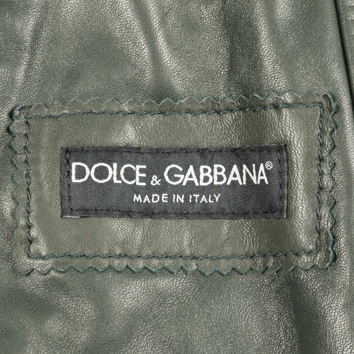 ドルチェアンドガッバーナ DOLCE & GABBANA 革ジャン 衣料品 アウター  