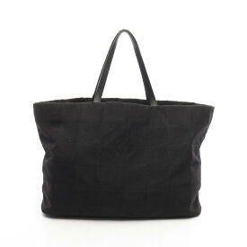 《全品5%クーポン×P2倍》まとめ買い10%OFF｜シャネル CHANEL ニュートラベルライントートGM トートバッグ バッグ レザー ナイロンキャンバス レディース ブラック系 【中古】