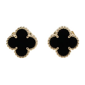 ヴァンクリーフ＆アーペル Van Cleef & Arpels スウィートアルハンブラ ピアス オニキス ピアス ジュエリー K18（イエローゴールド） オニキス レディース ブラック系 【中古】
