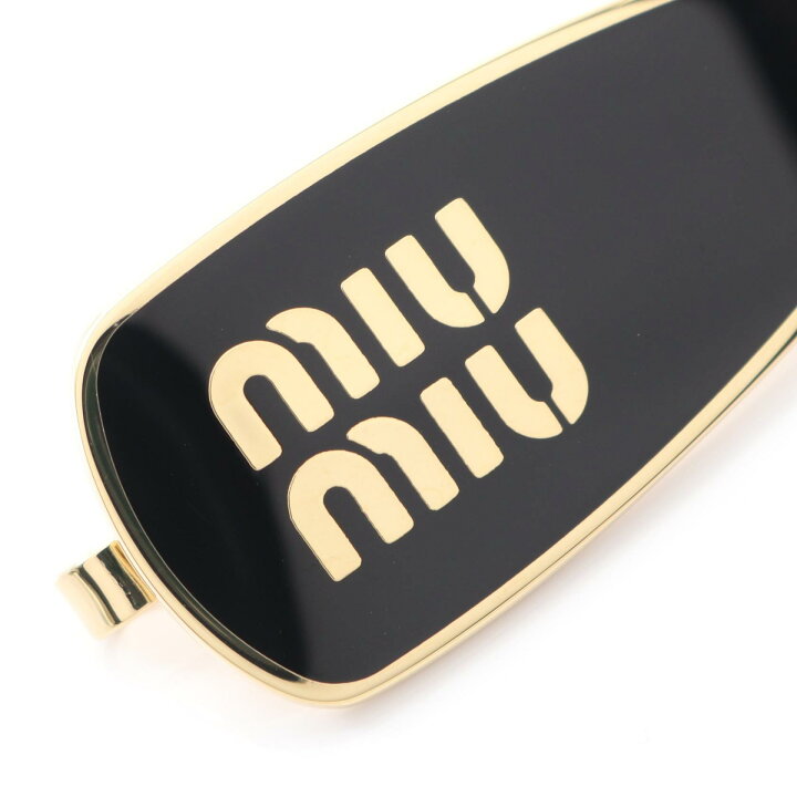 楽天市場】ミュウ ミュウ Miu Miu ヘアピン バレッタ アクセサリー GP  