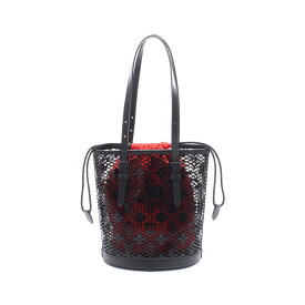 ≪全品5％OFFクーポン＆まとめ買い10%OFF≫ルイ・ヴィトン LOUIS VUITTON バケットPM モノグラム レース ハンドバッグ バッグ レザー レディース ブラック系 M20352 【中古】
