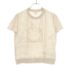 ≪5%OFFクーポン対象≫エルメス HERMES CANDY LIBRIS BANDANA ニット 衣料品 トップス シルク ウール シルク レディース ベージュ系 5H2829DJ 【中古】