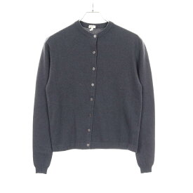 エルメス HERMES セリエボタン カーディガン 衣料品 トップス カシミヤ レディース ネイビー系 【中古】