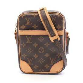 ≪全品5％OFFクーポン＆まとめ買い10%OFF≫ルイ・ヴィトン LOUIS VUITTON ダヌーブ ショルダーバッグ バッグ PVCコーティングキャンバス レザー モノグラム レディース ブラウン系 M45266 【中古】