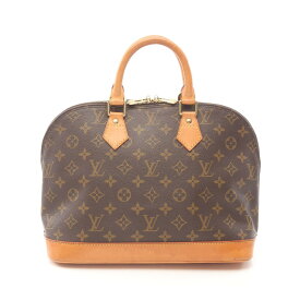 ≪全品5％OFFクーポン＆まとめ買い10%OFF≫ルイ・ヴィトン LOUIS VUITTON アルマPM モノグラム ハンドバッグ バッグ PVCコーティングキャンバス レザー レディース ブラウン系 M51130 【中古】