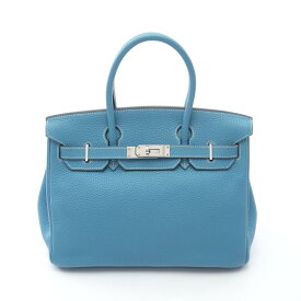 エルメス HERMES バーキン30 ハンドバッグ バッグ レザー トゴ トゴ レディース ブルー系 【中古】