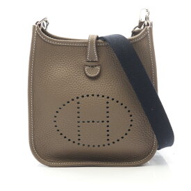 ≪全品5％OFFクーポン＆まとめ買い10%OFF≫エルメス HERMES エヴリンTPM ショルダーバッグ バッグ レザー トリヨンクレマンス トリヨンクレマンス レディース グレー系 【中古】
