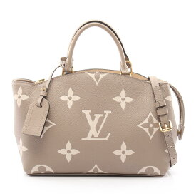 ≪全品5％OFFクーポン＆まとめ買い10%OFF≫ルイ・ヴィトン LOUIS VUITTON プティ パレPM ハンドバッグ バッグ レザー モノグラム・アンプラント レディース ベージュ系 M58914 【中古】