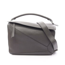 ≪3万円OFFクーポン対象≫ロエベ LOEWE PUZZLE パズルバッグ ラージ ハンドバッグ バッグ レザー レディース グレー系 B510PNLX031220 【新品】