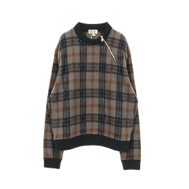 ≪全品5％OFFクーポン＆まとめ買い10%OFF≫エルメス HERMES セーター ニット 衣料品 トップス ウール ポリエステル メンズ グレー系 / マルチカラー 【中古】