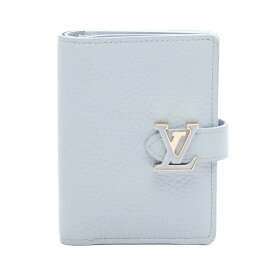 ≪全品5％OFFクーポン＆まとめ買い10%OFF≫ルイ・ヴィトン LOUIS VUITTON LV ヴェルティカル ウォレット コンパクト 二つ折り財布 財布 レザー レディース ブルー系 ブルーオランプ M83572 【中古】
