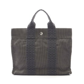 エルメス HERMES エールラインPM トートバッグ バッグ キャンバス ナイロンキャンバス レディース グレー系 【中古】