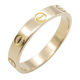 ≪全品5％OFFクーポン＆まとめ買い10%OFF≫カルティエ CARTIER ミニラブリング リング・指輪 ジュエリー K18PG（ピンクゴールド） メンズ レディース ゴールド系 B4085200 【中古】