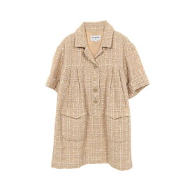 《全品5%クーポン×P2倍》まとめ買い10%OFF｜シャネル CHANEL ココマークボタン ワンピース 衣料品 トップス ナイロン レディース ベージュ系 【中古】