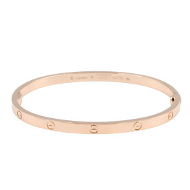 ≪全品5％OFFクーポン＆まとめ買い10%OFF≫カルティエ CARTIER ラブブレス SM ブレスレット アクセサリー K18PG（ピンクゴールド） レディース ゴールド系 B6079017 【中古】