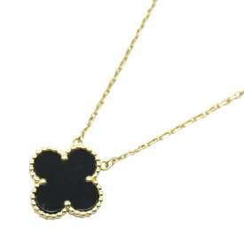 ≪全品5％OFFクーポン＆まとめ買い10%OFF≫ヴァンクリーフ＆アーペル Van Cleef & Arpels ヴィンテージアルハンブラ オニキス ネックレス ジュエリー K18（イエローゴールド） オニキス レディース ゴールド系 / ブラック系 VCARA45800 【中古】