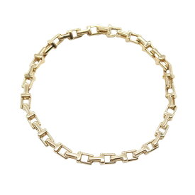 ≪全品5％OFFクーポン＆まとめ買い10%OFF≫ティファニー TIFFANY＆CO Tナロー チェーン ブレスレット ブレスレット アクセサリー K18PG（ピンクゴールド） レディース ゴールド系 【中古】