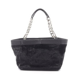 《全品5%クーポン×P2倍》まとめ買い10%OFF｜シャネル CHANEL トートバッグ バッグ レザー レザー レディース ブラック系 【中古】