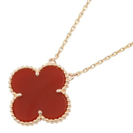 ≪全品5％OFFクーポン＆まとめ買い10%OFF≫ヴァンクリーフ＆アーペル Van Cleef & Arpels マジックアルハンブラ ネックレス ネックレス ジュエリー K18PG（ピンクゴールド） カーネリアン レディース ゴールド系 / レッド系 VCARO49N00 【中古】
