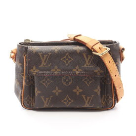 ≪全品5％OFFクーポン＆まとめ買い10%OFF≫ルイ・ヴィトン LOUIS VUITTON ヴィバシテPM ショルダーバッグ バッグ PVCコーティングキャンバス レザー モノグラム レディース ブラウン系 M51165 【中古】