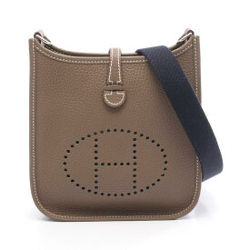 ≪全品5％OFFクーポン＆まとめ買い10%OFF≫エルメス HERMES エヴリンTPM ショルダーバッグ バッグ レザー トリヨンクレマンス トリヨンクレマンス レディース グレー系 【中古】
