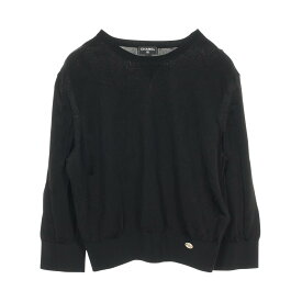 《全品5%クーポン×P2倍》まとめ買い10%OFF｜シャネル CHANEL ココマークボタン ニット 衣料品 トップス レーヨン レディース ブラック系 P64759K60717 【中古】