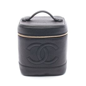 《全品5%クーポン×P2倍》まとめ買い10%OFF｜シャネル CHANEL ココマーク ハンドバッグ バッグ レザー グレインドカーフスキン レディース ブラック系 【中古】