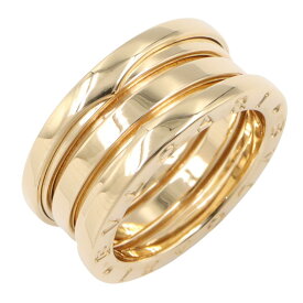 ≪5％OFFクーポン対象＆まとめ買い10%OFF≫ブルガリ BVLGARI B-zero1 ビーゼロワン リング 3バンド リング・指輪 ジュエリー K18（イエローゴールド） レディース ゴールド系 【中古】