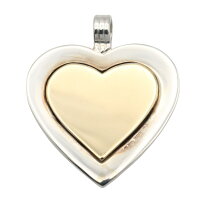Tiffany & Co. フィグリーハート ネックレス コンビ 925×k18 
