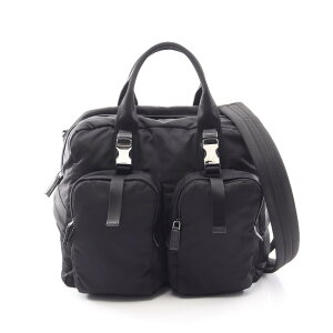 未使用級 PRADA プラダ トートバッグ ナイロン×サフィアーノレザー 