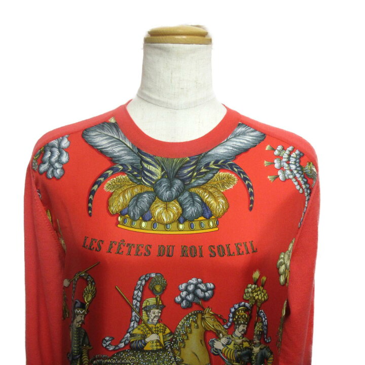 楽天市場】エルメス スカーフ柄セーター 衣料品 レディース シルク  