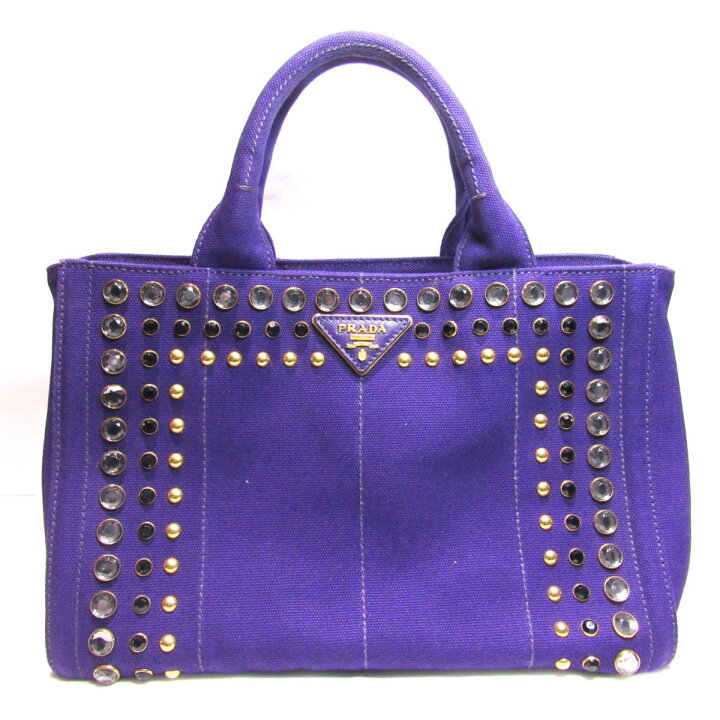 楽天市場】【中古】 プラダ ビジュー スタッズ カナパトート 2way 