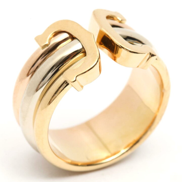 楽天市場】【中古】 カルティエ 2C リング 指輪 スリーカラー ブランド  