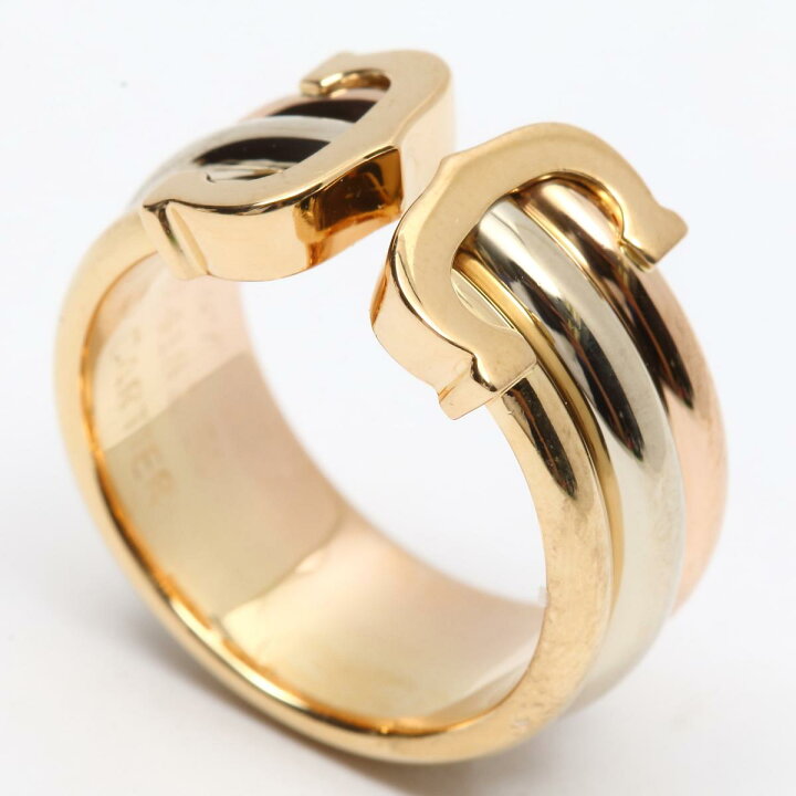 楽天市場】【中古】 カルティエ 2C リング 指輪 スリーカラー ブランド  