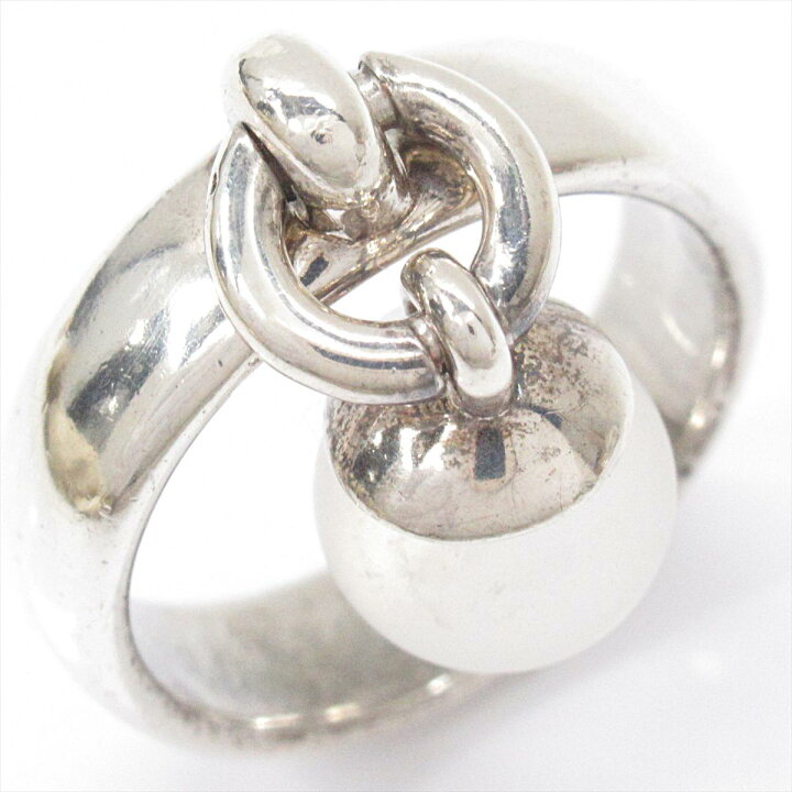 ティファニー/925/750/ドアノック/ボール/リング /11号/j40-9  