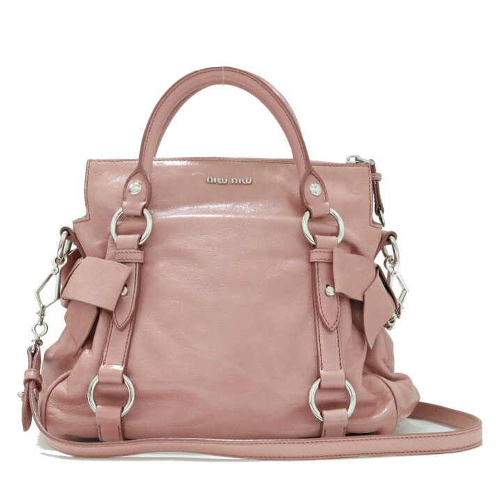 楽天市場】ミュウミュウ サイドリボン 2way ショルダーバッグ バッグ  