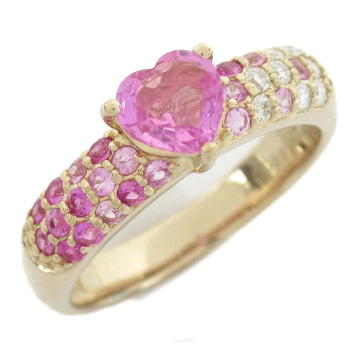 楽天市場】ポンテヴェキオ ピンクサファイア ハートリング 指輪  