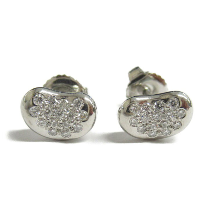 ティファニー ビーンピアス プラチナ ダイヤ （Tiffany & Co  