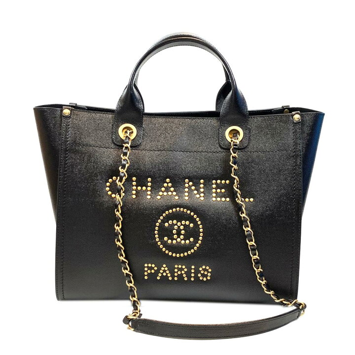 楽天市場】【中古】シャネル ドーヴィルトートバッグ 2WAYショルダー  