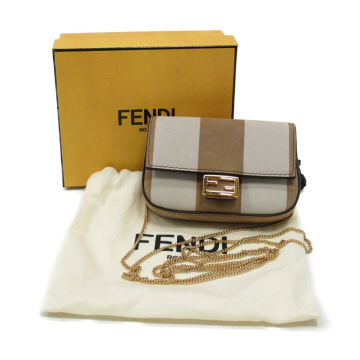 楽天市場】フェンディ ナノバゲット バッグチャーム ミニポシェット  