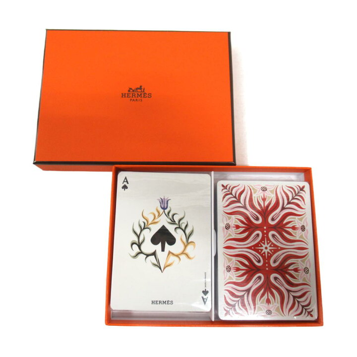 楽天市場】エルメス トランプ メンズ レディース ブルーxホワイト  